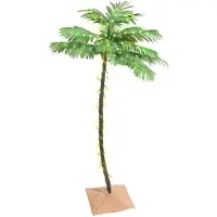 vidaXL Palmier à LED 88 LED Blanc chaud 150 cm
