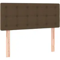 vidaXL Tête de lit brun foncé 80x5x78/88 cm Tissu