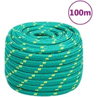 vidaXL Corde de bateau Vert 20 mm 100 m Polypropylène