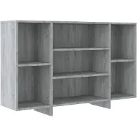 vidaXL Sideboard Gris Sonoma 120x30x75 cm Bois composite