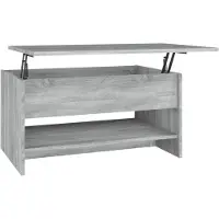 vidaXL Table basse Gris Sonoma 80x50x40 cm Bois composite
