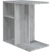 vidaXL Table d'appoint Sonoma gris 50x30x50 cm Bois d'ingénierie