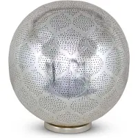 Safaary Lampe à poser orientale Sana Silver Ø 30 x 36cm