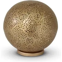 Safaary Lampe à poser marocaine Almedina or Ø 20 x 20cm
