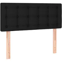 vidaXL Tête de lit noir 90x5x78/88 cm Tissu