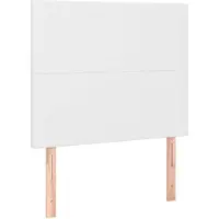 vidaXL Têtes de lit 2 pcs. Blanc 100x5x78/88 cm Similicuir