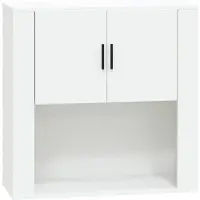 vidaXL Armoire murale Blanc 80x33x80 cm Bois d'ingénierie