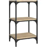 vidaXL Bibliothèque Chêne Sonoma 40x33x70,5 cm Bois d'ingénierie acier