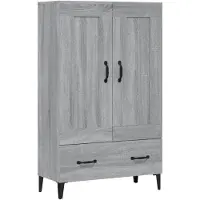 vidaXL Highboard Gris Sonoma 70x31x115 cm Bois composite