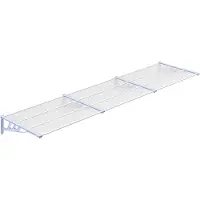 vidaXL Auvent de porte Gris et transparent 358,5x90 cm Polycarbonate