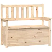 vidaXL Banc 112,5x51,5x96,5 cm Bois de pin massif