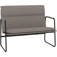 vidaXL Banc Taupe 100x64x80 cm Tissu