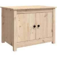 vidaXL Table basse 71x49x55 cm pin massif