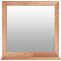 vidaXL Miroir mural 55x55 cm bois massif noyer