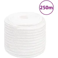 vidaXL Corde de bateau Blanc complet 16 mm 250 m Polypropylène