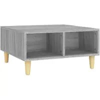 vidaXL Table basse Gris Sonoma 60x60x30 cm Bois composite