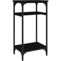 vidaXL Table d'appoint Noir 40x30x75 cm Bois d'ingénierie
