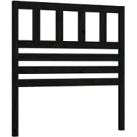 vidaXL Tête de lit noir 96x4x100 cm pin massif