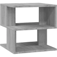 vidaXL Table d'appoint Sonoma gris 40x40x40 cm Bois d'ingénierie