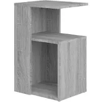 vidaXL Table d'appoint Sonoma gris 36x30x56 cm Bois d'ingénierie