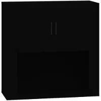 vidaXL Armoire murale Noir 80x33x80 cm Bois d'ingénierie