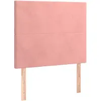 vidaXL Têtes de lit 2 pcs. Rose 80x5x78/88 cm velours