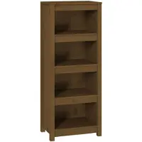 vidaXL Bibliothèque Marron miel 50x35x125,5 cm Bois de pin massif