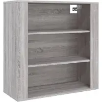 vidaXL Armoire murale Sonoma gris 80x33x80 cm Bois d'ingénierie