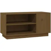 vidaXL Armoire TV brun miel 80x35x40,5 cm Pin massif