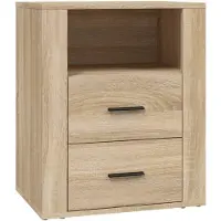 vidaXL Table de chevet Chêne sonoma 50x36x60 cm Bois d'ingénierie