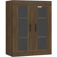 vidaXL Armoire suspendue marron imitation chêne 69,5x34x90 cm