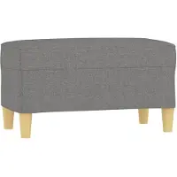 vidaXL Banc Gris foncé 70x35x41 cm Tissu