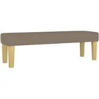 vidaXL Banc Taupe 100x30x30 cm Tissu