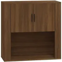 vidaXL Armoire murale Chêne marron 80x33x80 cm Bois d'ingénierie