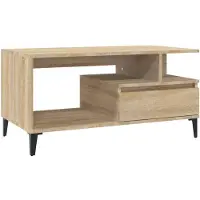 vidaXL Table basse en chêne Sonoma 90x49x45 cm Bois composite