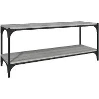 vidaXL Meuble TV Sonoma gris 100x33x41 cm Bois d'ingénierie et acier