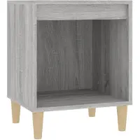 vidaXL Table de chevet Sonoma gris 40x35x50 cm