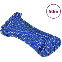 Super Merchant Corde de bateau Bleu 5 mm 50 m Polypropylène