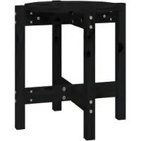 vidaXL Table basse noire à42,5x45 cm Pin massif