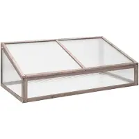 vidaXL Serre grise 110x58,5x39 cm bois de sapin
