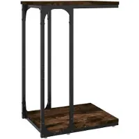 vidaXL Table d'appoint Chêne fumé 40x30x60 cm Bois d'ingénierie