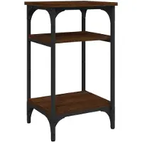 vidaXL Table d'appoint Chêne marron 35x30x60 cm Bois d'ingénierie
