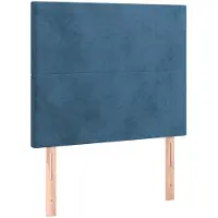 vidaXL Têtes de lit 2 pcs. Bleu foncé 100x5x78/88 cm velours
