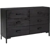 vidaXL Sideboard noir 110x35x70 cm pin massif