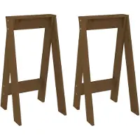 vidaXL Tabouret 2 pcs. Marron miel 40x40x75 cm Pin massif