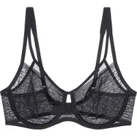 Triumph Signature Sheer W01 Soutien-gorge minimiseur Maintien sûr sans pression, Dos large pour plus de confort, Détail discret en trou de serrure à l'entrejambe