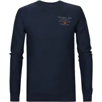 Petrol Industries Pull-over 'Barlett' bleu marine / gris / orange