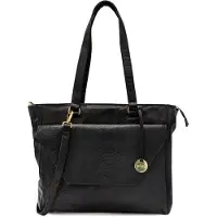 Mosz Dames Laptoptas / Werktas / Laptoptas / Schoudertas - Vide - - Slangenprint - Denise - zwart (15.60"), Sac pour notebook, Noir