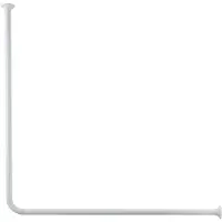 Kleine wolke Tringle de rideau de douche universelle 3 tailles Blanc