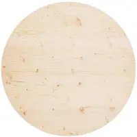 vidaXL Dessus de table Ø90x2,5 cm Bois de pin massif